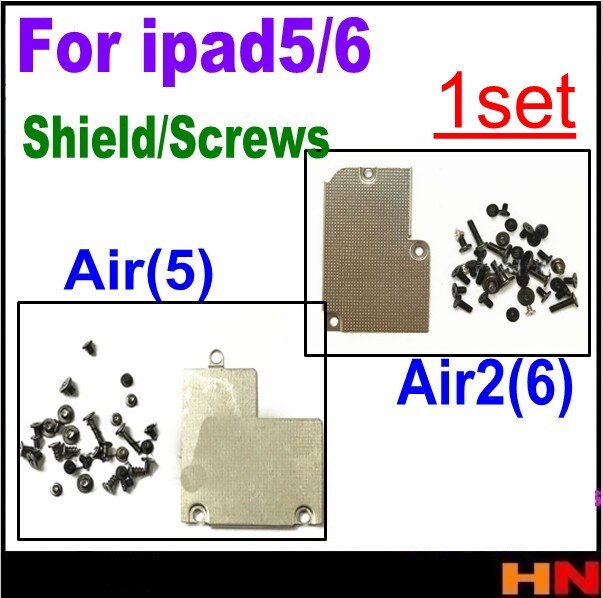 1Set Voor Ipad 5 6 Air 2 Vaste Ijzeren Plaatwerk Backplate Shield En Volledige Set Van Schroef Schroeven