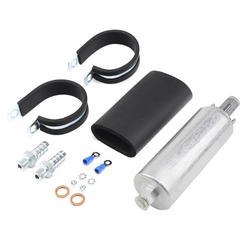 255LPH External Inline FUEL PUMP GSL392 GSL-392 HIGH PRESSURE FUEL PUMP with KIT
