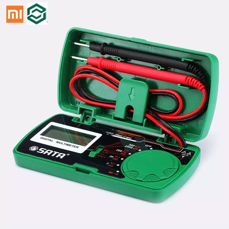 Xiaomi Sata Multimeter Full Range Overload Protection AC and DC Voltage Mini Pocket Easy Measurement Measurable Continuity