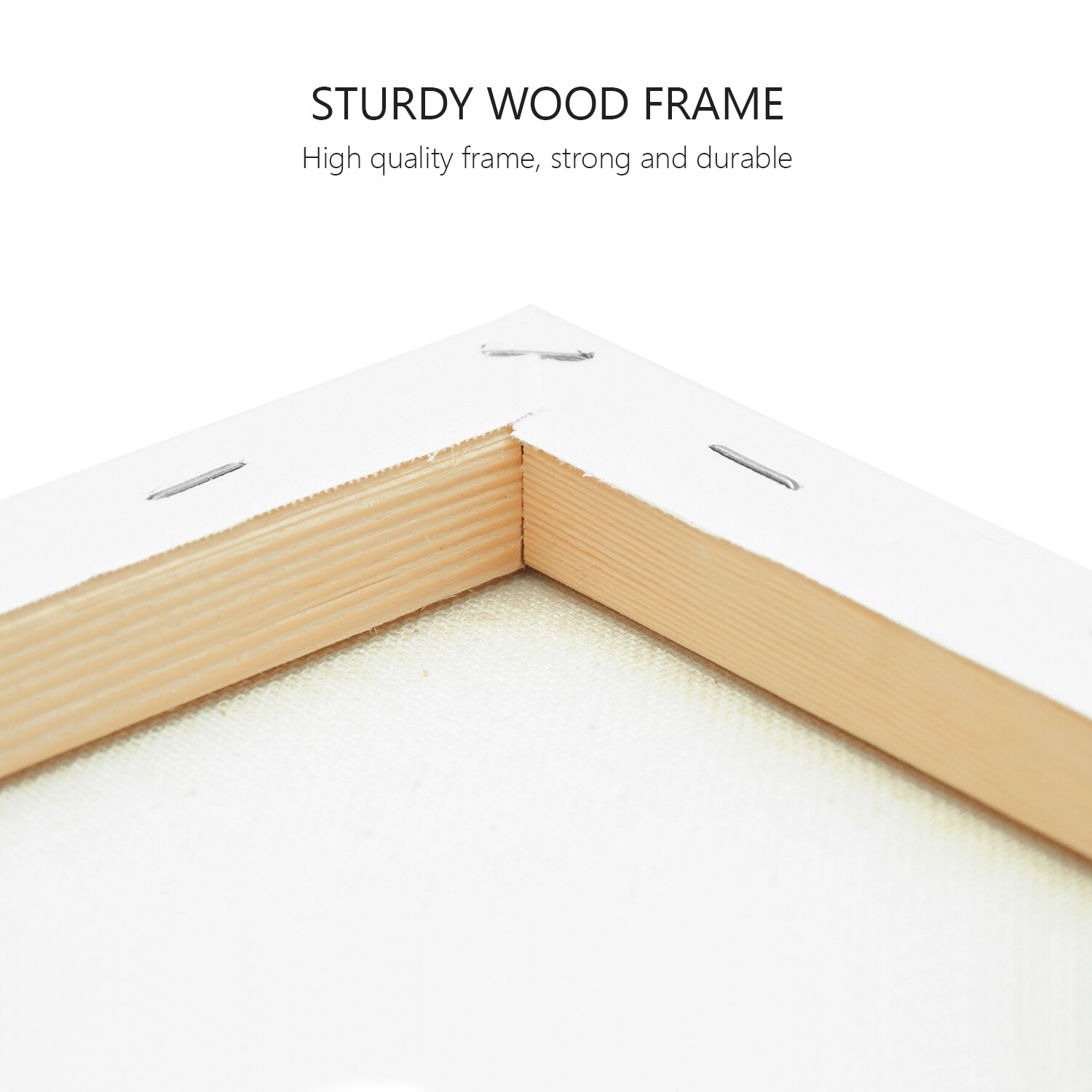 6x White Artboard Cotton Canvas for Oil Painting Hand Painted Frame Canvas Panels Craft Painting Tool Hand Painted Accessories