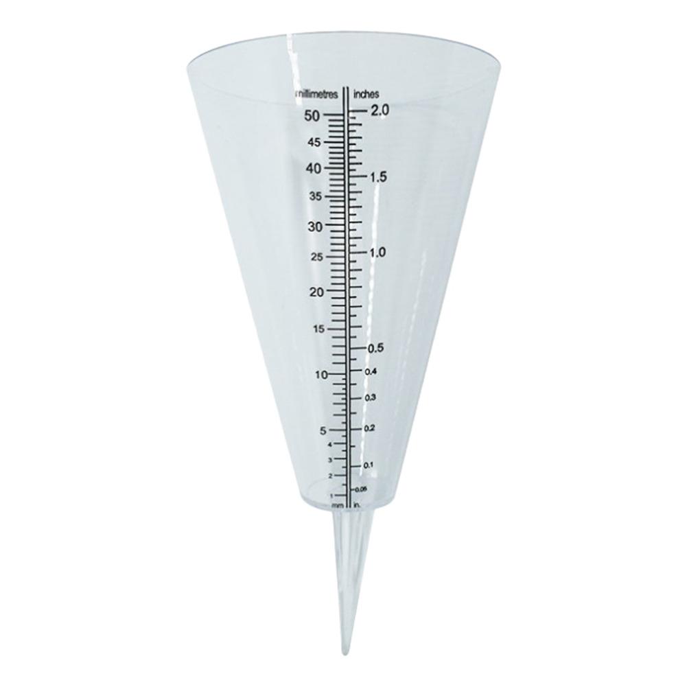 Cone Rain Gauge Measurement Ground Spike Precipitation Garden Conical Rain Gauge For Outdoor Yard Rainfall Measuring Tools