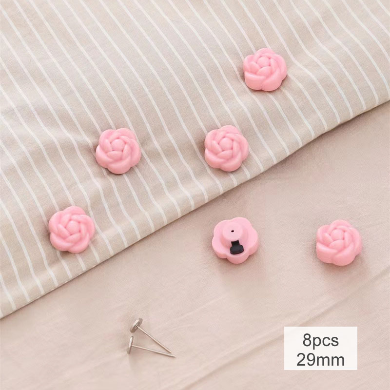 Housse de couette antidérapante, 8 pièces, porte-couette, attache de couverture pour la fixation du drap de lit, pinces en plastique