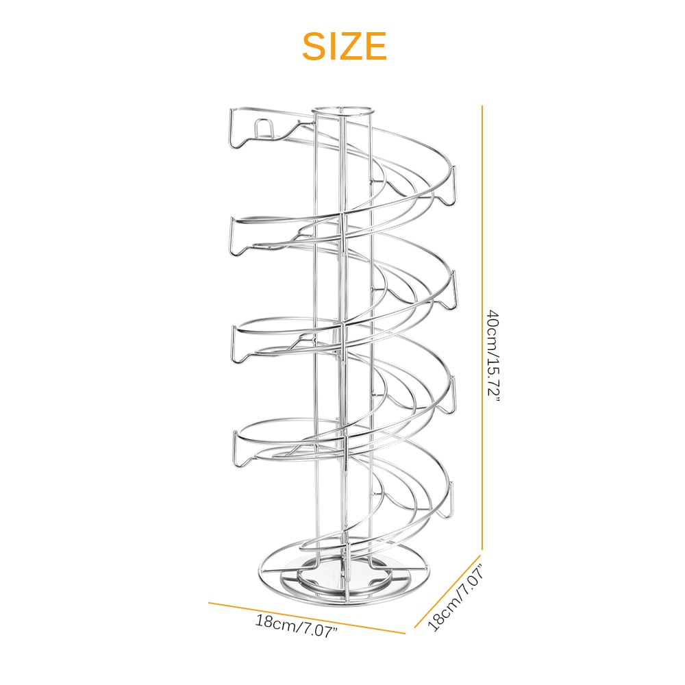 Soporte de Metal para cápsulas de café, soporte de almacenamiento para cápsulas de café Dolce Gusto, cromado