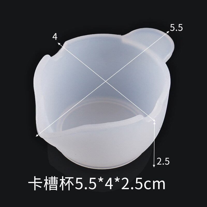 Silicone Measuring Cups 100ml Graduated Epoxy Split Cup For Casting UV Resin Mold DIY Jewelry Making tool Art Kitchen Lab: Slot Mixing Cup