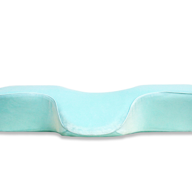 Memory Foam Cervicale Kussen Voor Slaap Make Wimper Kussen Trage Rebound Hals Fungeren Als Originele Cervicale Ondersteuning Orthopedische Kussen: A Light blue