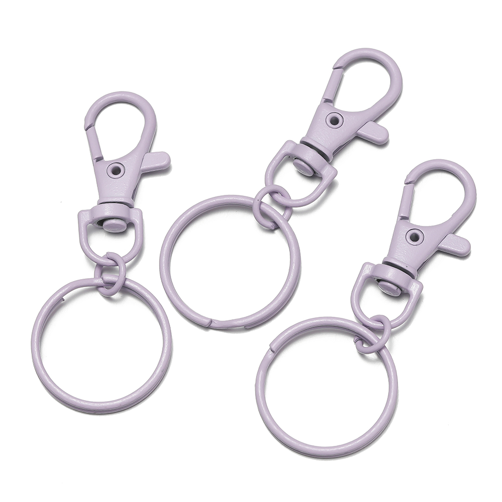5/10pcs Multicolor Keyring Lobster Clasp Hooks With Adjustable Buckle For Making Keychain DIY Bags Doll Hook Jewelry Accessories