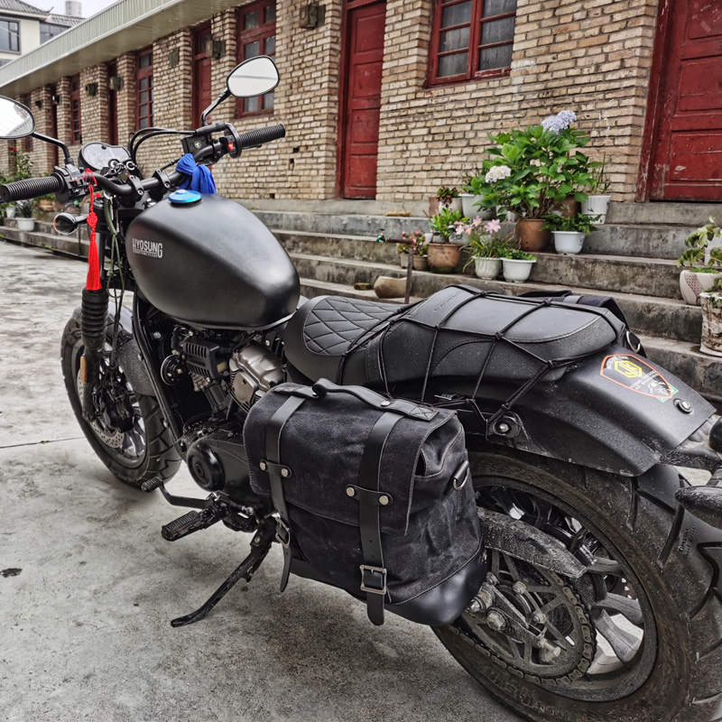 Old School Motorcycle Saddlebags Motorcycle Luggage Bag Waterproof