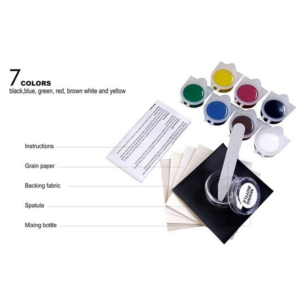 Car Leather Vinyl Repair Kit Auto Seat Leather Repair Set Leather Vinyl Rift Mend Tool Scratch Remove Liquid Skin