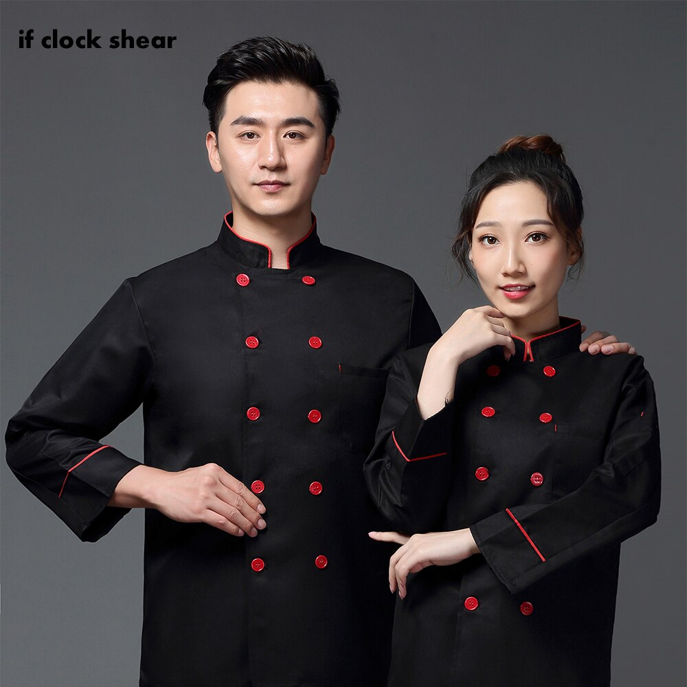 breathable unisex casual chef jacket double breasted kitchen catering restaurant service work uniform