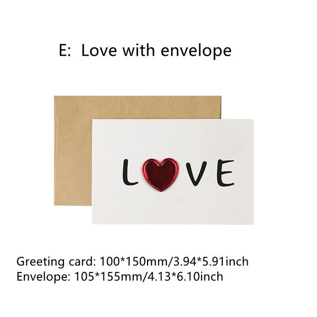 Kaarten Valentijnsdag Liefde Postcard Uitnodiging Wenskaarten Anniversary Voor Haar Valentijnsdag Card: E