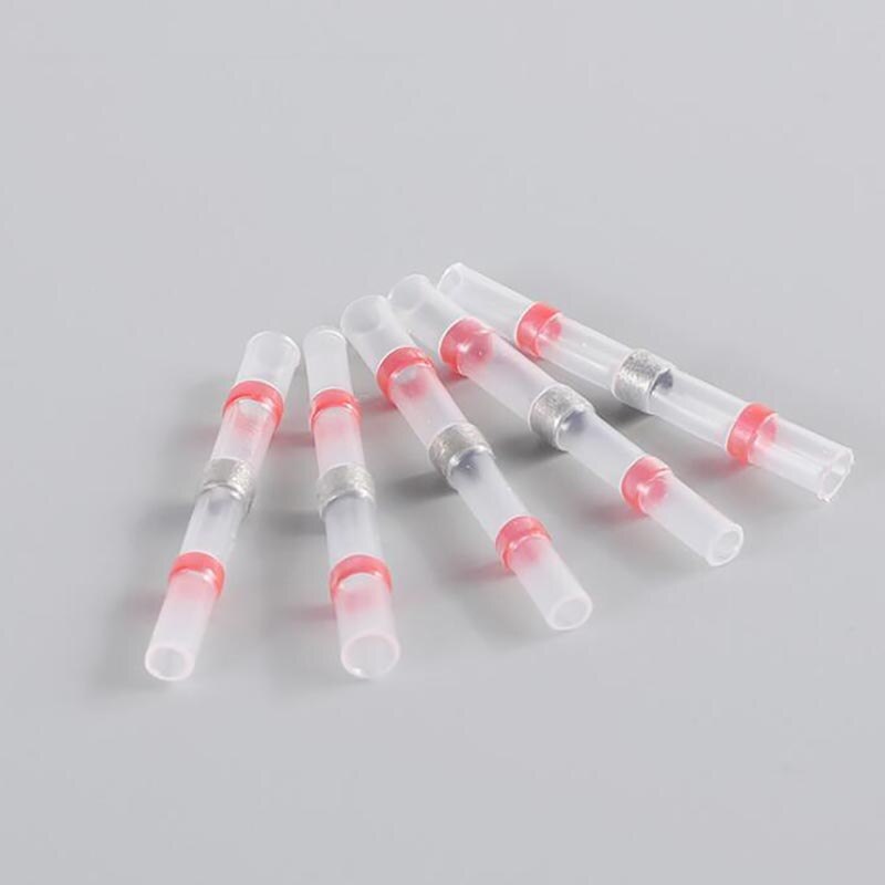 Waterproof Electrical Heat Shrink tube Connector plug cable wire Butt Sleeve Seal Soldering Terminals Insulated Solder awg 18-22