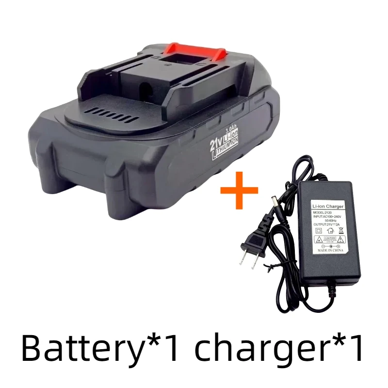 21V rechargeable lithium-ion power tool battery 3000mAh, 6000mAh, 9000mAh, 5S1P, 5S2P, 5S3P, fast charging lithium-ion battery: black