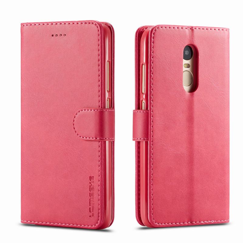 Leather Case For Xiaomi Redmi Note 4 Cover Case Luxury Magnetic Flip Book Funda Xiomi Redmi Note 4 X 4X Phone Cases Wallet Etui: For Redmi Note 4X / Red Cover