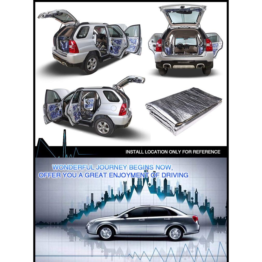 Tapis isolant insonorisant en laine | Camion de voiture, pare-feu de voiture, mousse d'isolation thermique, insonorisant pour voiture