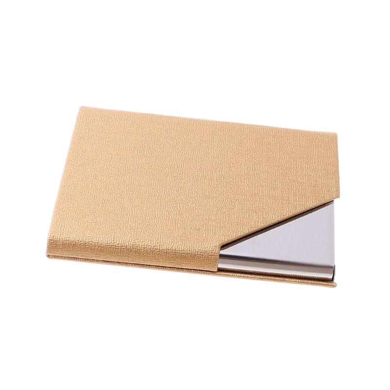 Estuche de metal para tarjetas de visita, portable para tarjetas de visita. XXUC