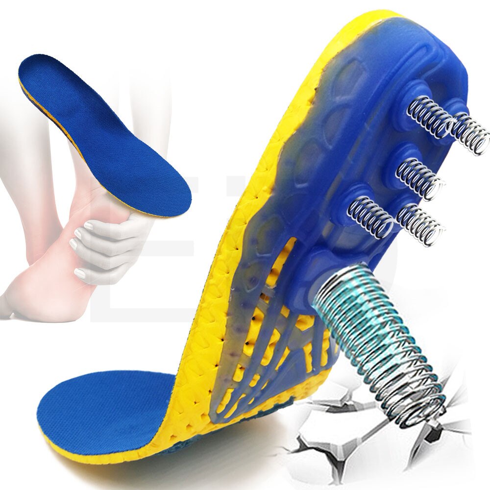 Spring silikone gel ortopædiske sko sål indlægssåler flade fødder ortotiske indlægssåler svangstøtte indlæg plantar fasciitis,fodpleje