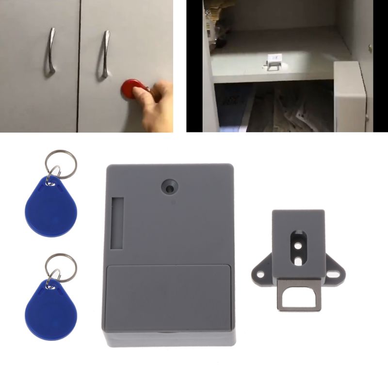 Invisible Hidden RFID Locks for Cabinets Hidden DIY Lock Electronic Cabinet Lock