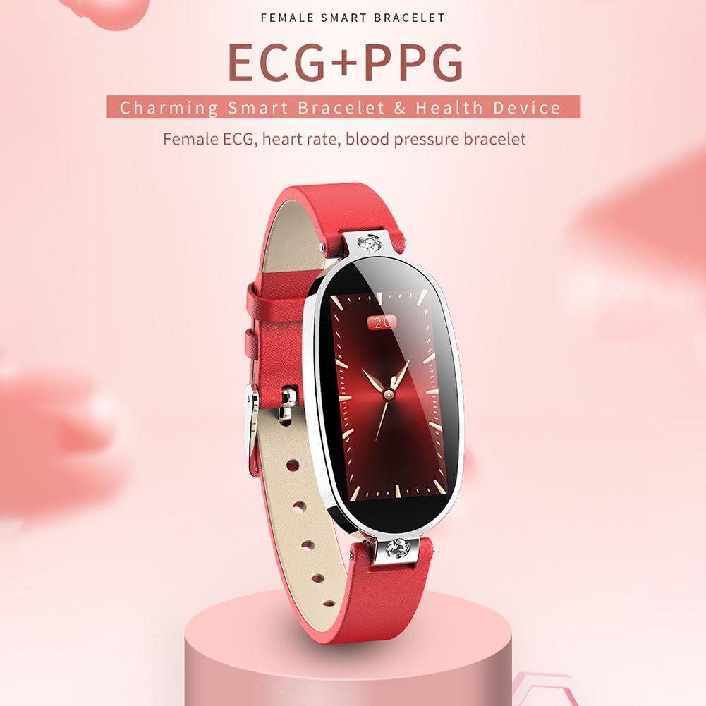 B79 Female Smart Bracelet Fitness Tracker PPG ECG Blood Pressure Double Heart Rate Sleep Monitoring Call Reminder PK S3 S3pro