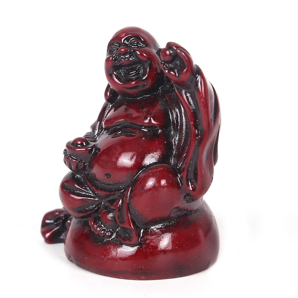 Set zes Boeddha groep hars Maitreya huis Feng Shui ornamenten lachende Boeddha grote buik Boeddha ambachten ornamenten