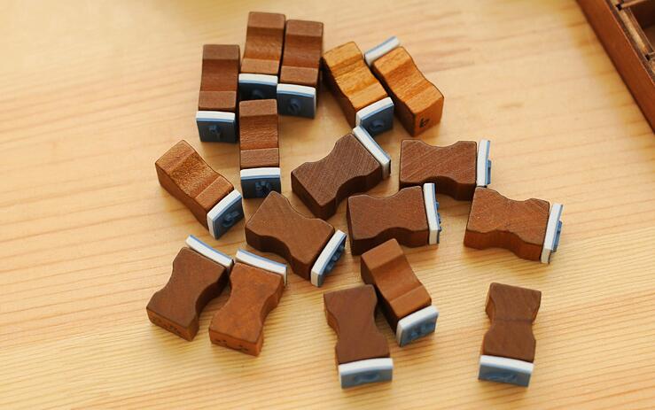 42PCS/set Handwriting Alphabet letter Wooden Stamp Set Retro Vintage Craft Rubber Stamp Set Wooden Box