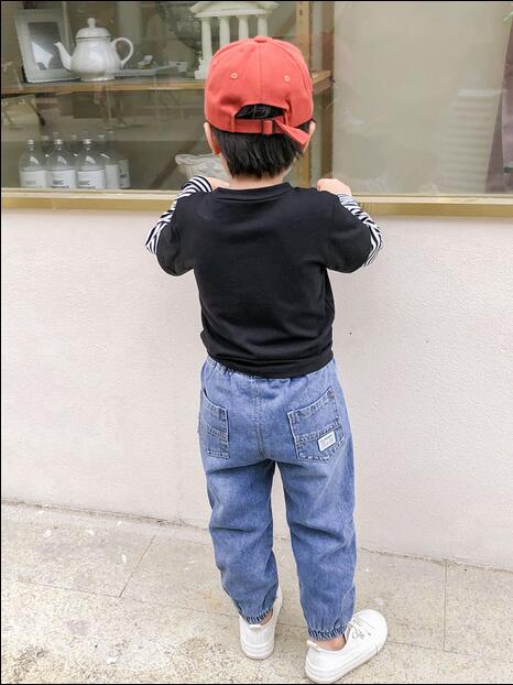 Jeans para niño, pantalones de tela de retales para niños, pantalones Cargo Casual, pantalones vaqueros para niños, pantalones escolares para primavera y otoño, ropa novedosa para niños
