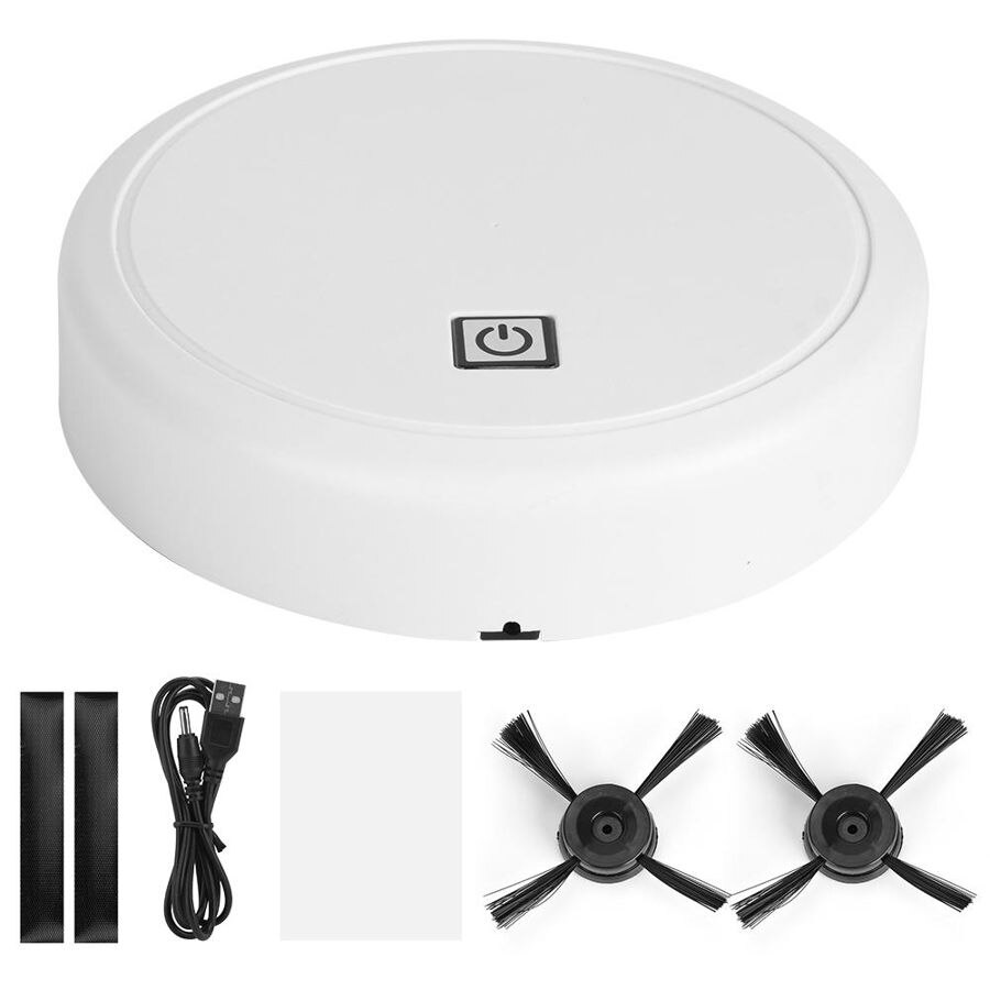Sweeping robot, intelligent automatic sweeping robot, USB charging, robotic cleaner, home appliance for animal hair,: White