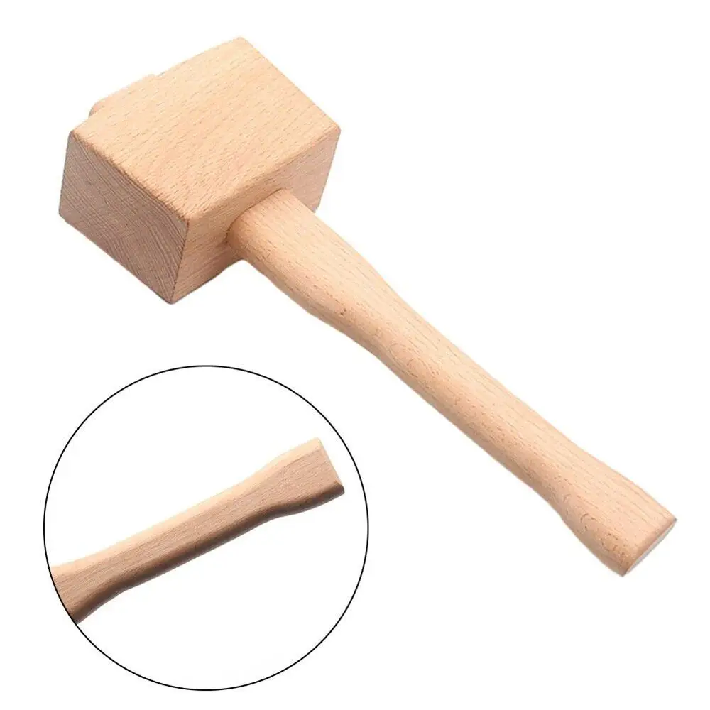 Martillo de madera de haya para carpintero, mazo para tallar madera, herramientas manuales para carpintería, objetos de instalación, cinceles llamativos
