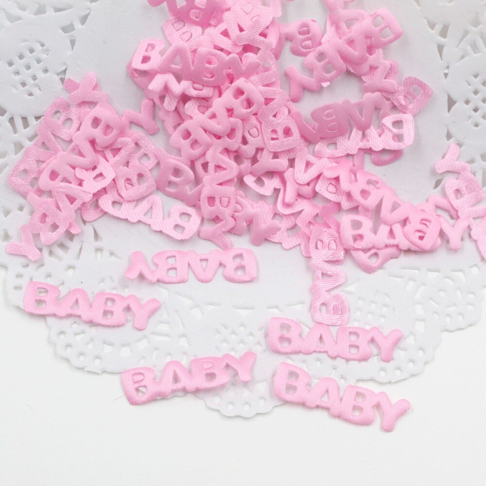 100 stk baby shower konfetti bordfest dryss fødselsdag fodaftryk sut baby bib stil dreng pige baby shower dekor  de11
