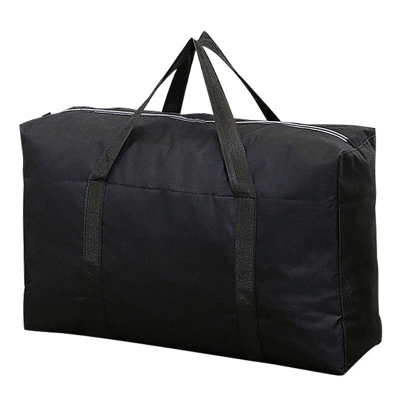 Nylon Opvouwbare Reistas Unisex Grote Capaciteit Tas Bagage Vrouwen Handtassen Mannen Bagage Tas: black