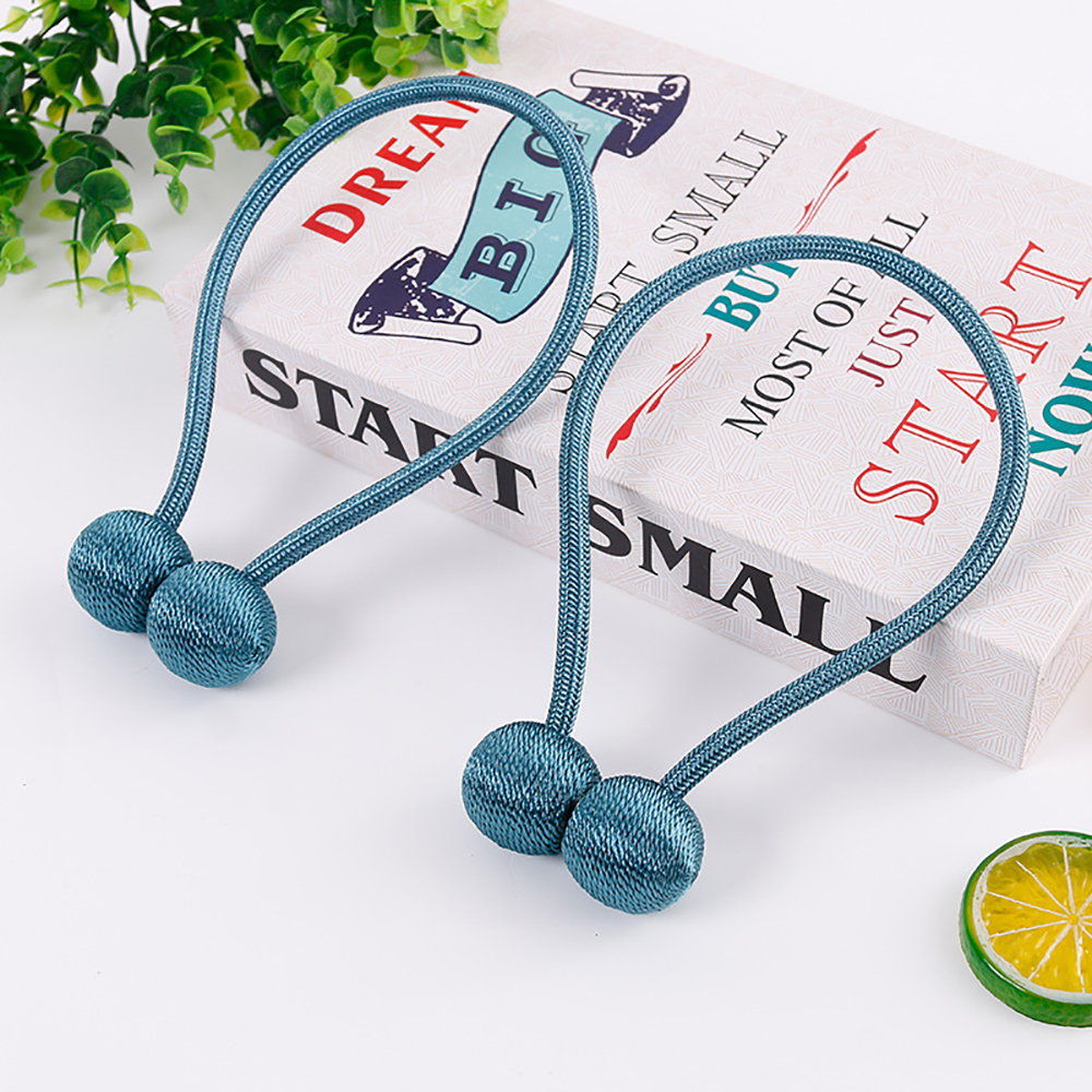 2 Stuks Sterke Magnetische Gordijn Tiebacks Gordijn Clips Tie Band Backs Houders Handig Gordijn Gesp 8 Kleur: Sky Blue