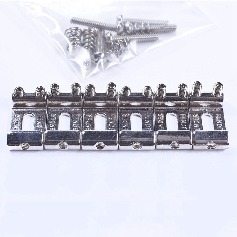 6 Roller Vibrato Bridge Pull String Code Electric Guitar Saddle for Stratocaster Telecaster Electric Guitar Accessories