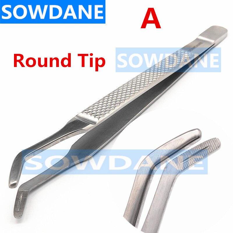 Tandheelkundige Extractie Pincet Wees End Wortel Splinter Forcep Ronde Tip Wortel Tip Pick Pincet Dental Orthodontische Instrument Tool: 5 pieces A
