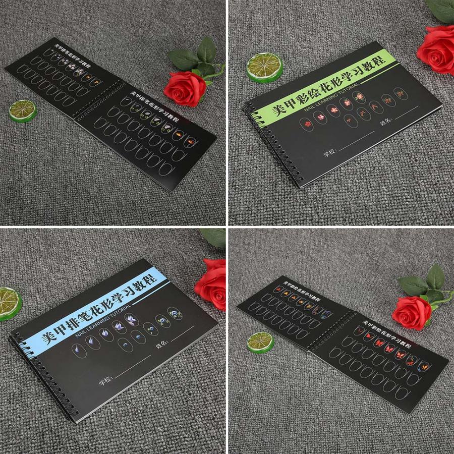 Nail Art Practice Template Learning Paper Book Manicure Drawing Painting Exercise Books Tool For Manicure Salon Nail Accessories