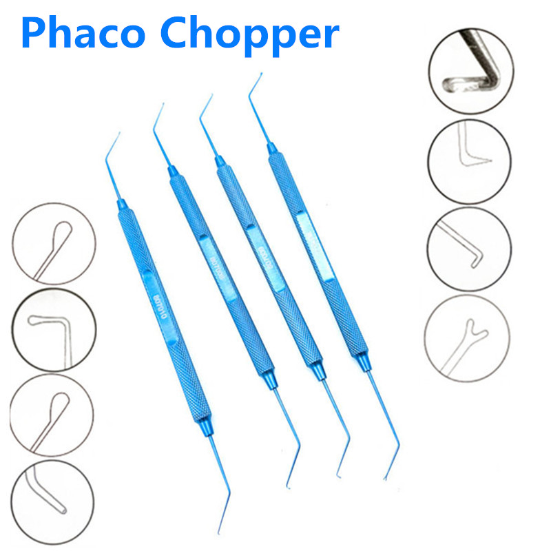 Phaco Chopper Titanium Spatel Manipulator Sinskey Haak Pet Oogheelkundige Chirurgische Instrumenten