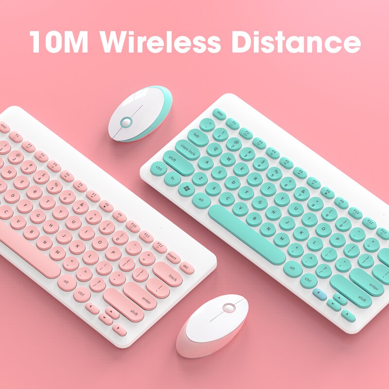 Cute Keyboards Pc Gaming Mouse and Keyboard Bundle Portable Girl Pink Keyboards for Laptop Notebook Computer Accessories