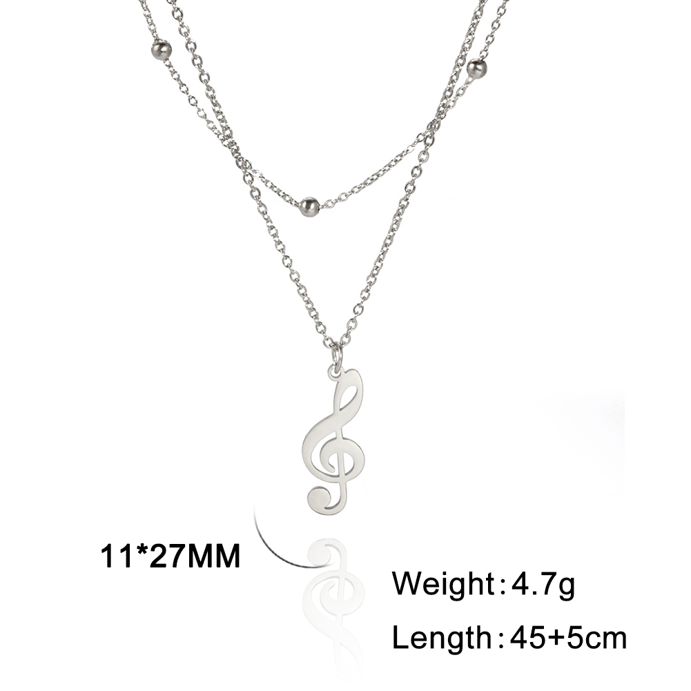 Lucktune Muzieknoot Hart Van Treble Sleutel Hanger Ketting Voor Vrouwen Rvs Liefde Muzikale Symbool Ketting Ketting Sieraden: Antique Copper Plated