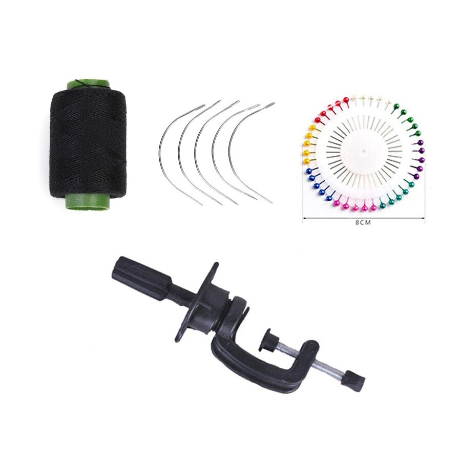 Wig Making Tools 22inches Training Mannequin Head set Canvas Head For Wigs Making C Needles Wig Sewing Cord for Holding Wigs