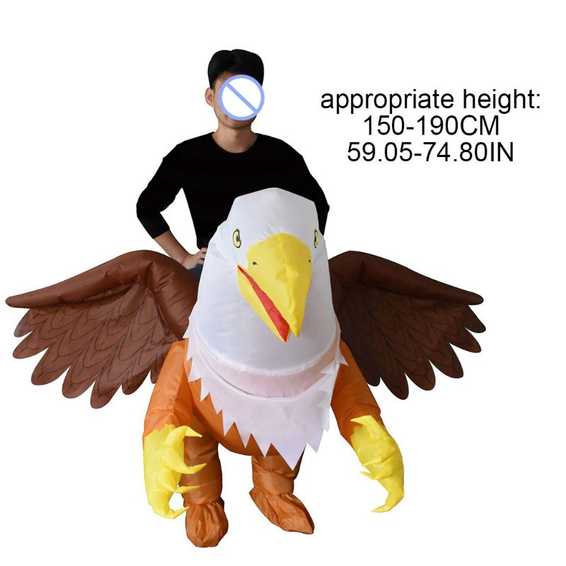 3D a inflable águila Animal traje de adultos divertido volar traje Halloween disfraz de vestido de ropa