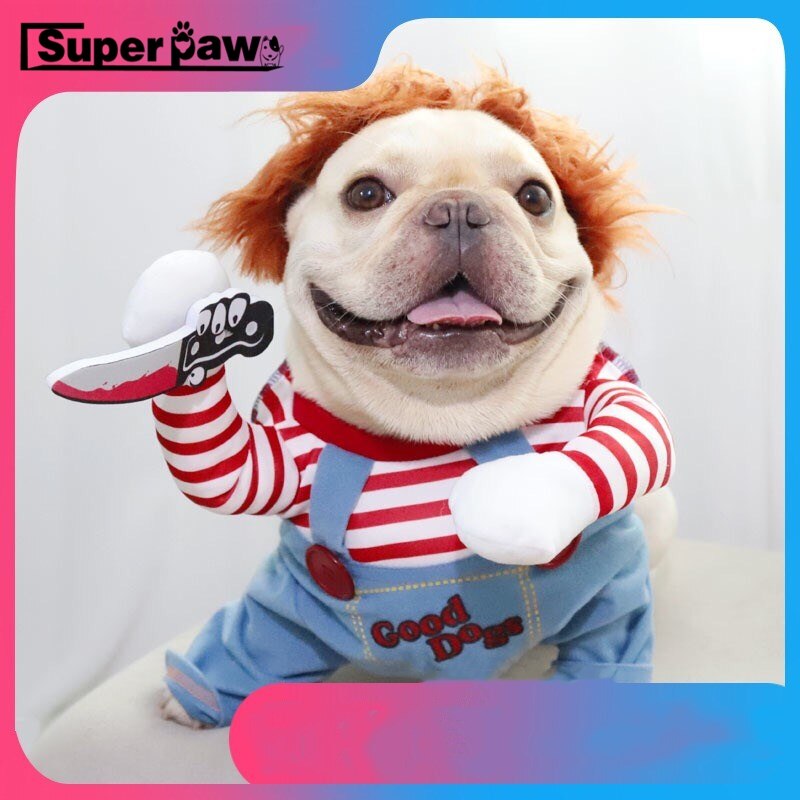 Abbigliamento Cane Feste Costume Halloween Per Cane Con Cappuccio - 6