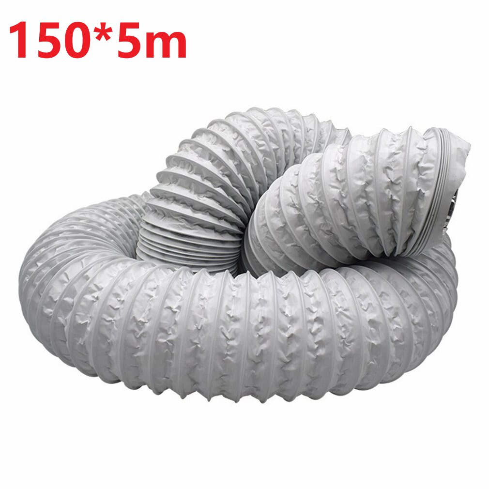 Aluminum Foil Composite Pipe Double-layer Telescopic Hose Smoke Exhaust Pipe Air-conditioning Ventilation Pipe: white-04