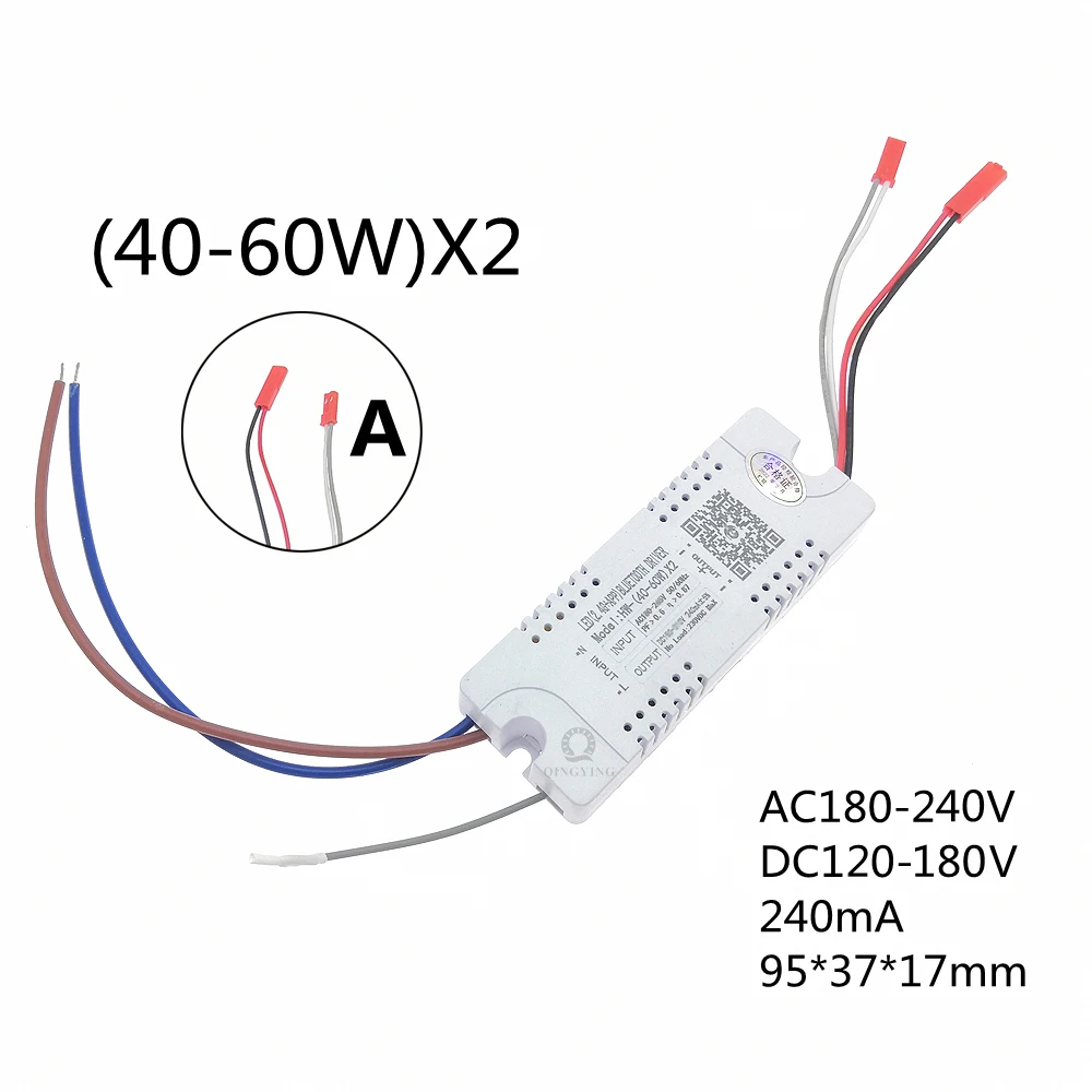 1 stücke AC220V 2,4G RF Fernbedienung Intelligente LED-treiber 12-40 W 36-50 W 40-60 W 50-72 W X2 X4 X6 X8 240mA Dimmen Fahrer: Blau / 3 Watt