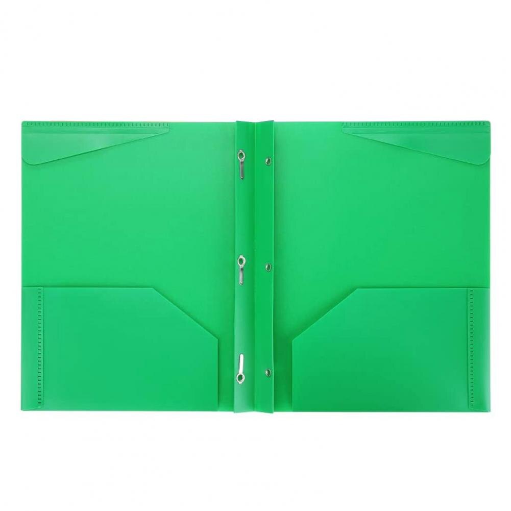6Pcs/Bag Waterproof File Folder Foldable Anti-scratch Plastic Organized Document Folder Office Supplies