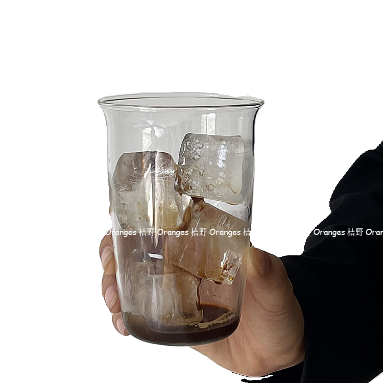 420 ml kaffebarer højtemperaturbestandig gennemsigtig glas enkel vandkop iste latte kaffedrik kold drik