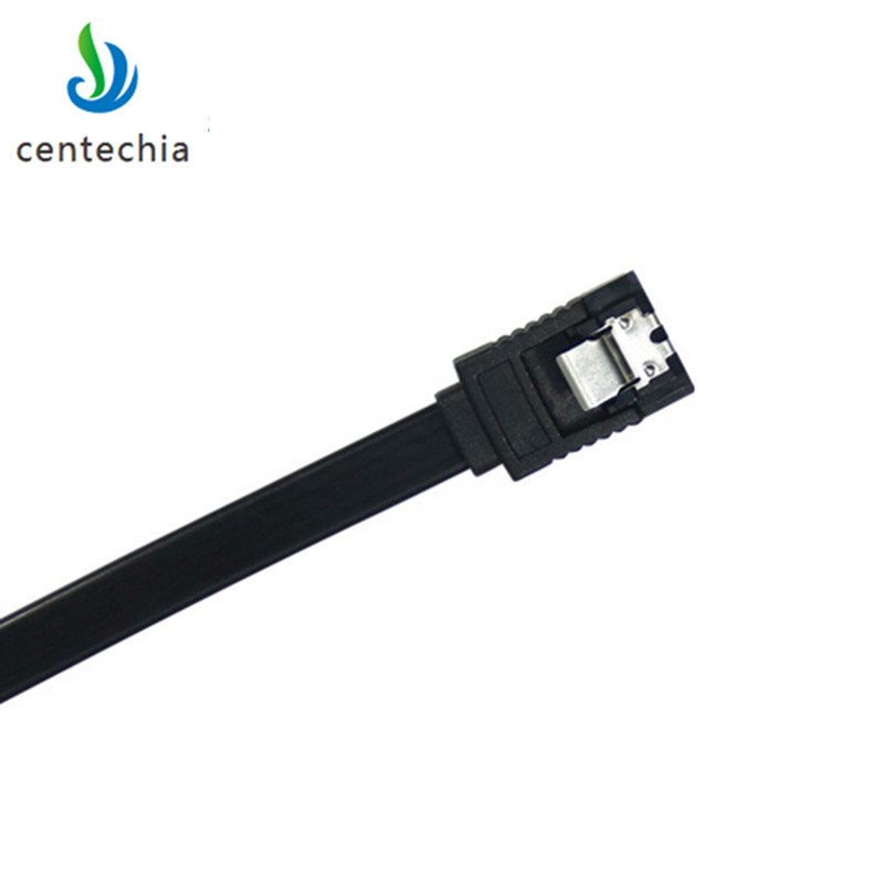 45CM Serial SATA 3 RAID Data HDD Hard Drive Disk Signal Cables Black Straight High Speed SATA Data Cable 1PCS