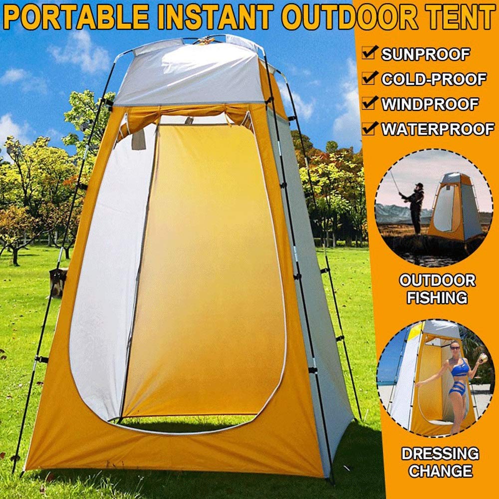 Portable Shower Toilet Tent Camping tents Outdoor Waterproof Change BathRoom Sun Shelter Open Up Tent