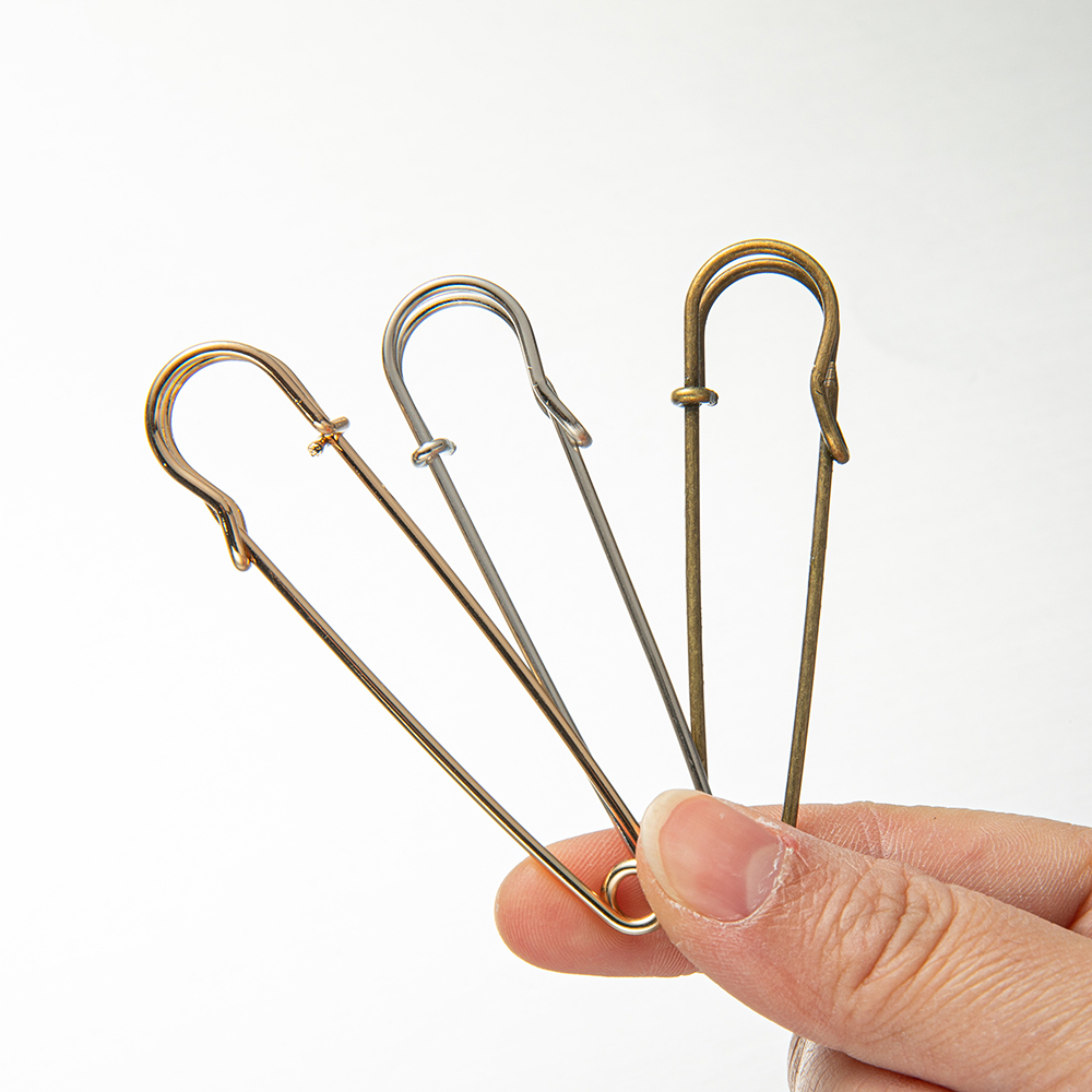 20Pcs Large Bright Metal Safety Pins Blankets Crafts Skirts Kilts Brooch Fasteners Jewellery Classic Accessories DIY Supplies