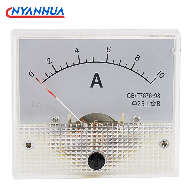 Analog Amperemeter DC Panel Meter AMP Mechanical Current Mechanical Ammeters Pointer Ammeter 85C1-A