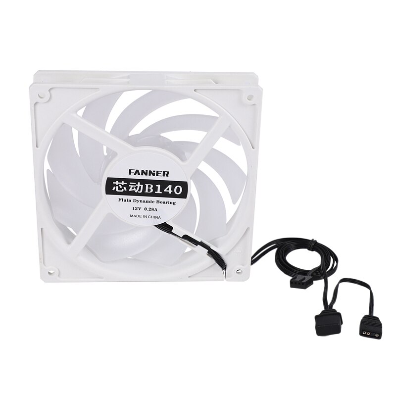 Venta al por menor ventilador Router ventilador DIY PC nevera TV caja inalámbrica silenciosa DC 12V alimentación USB 14cm: Default Title