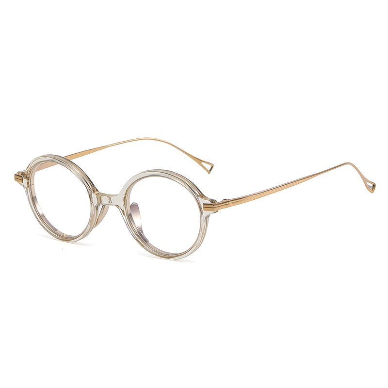 Lunettes rondes en acétate japonais pour hommes, montures en titane, bloquant la lumière bleue, prévention de la myopie, légères, KMN-140 Gafas
