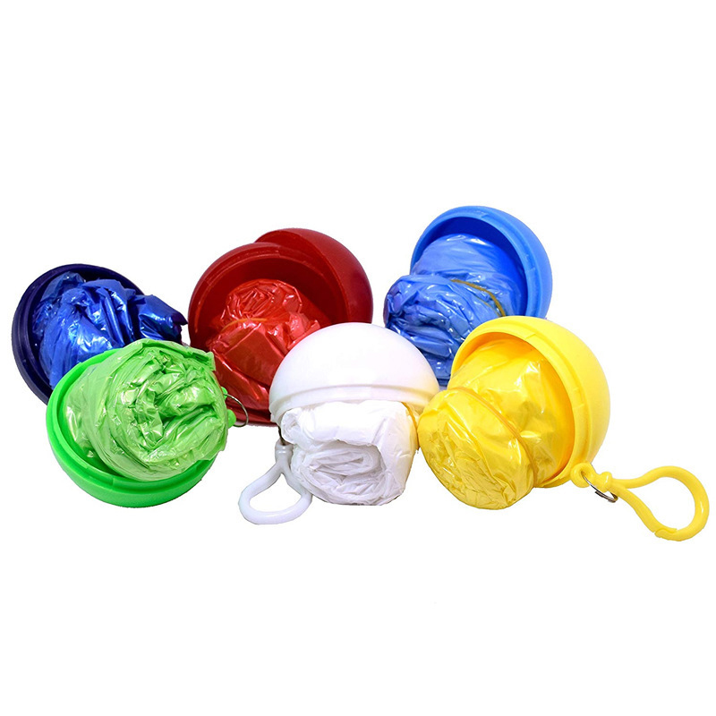 Bola con impermeable desechable portátil capa Bola con impermeable Poncho desechable